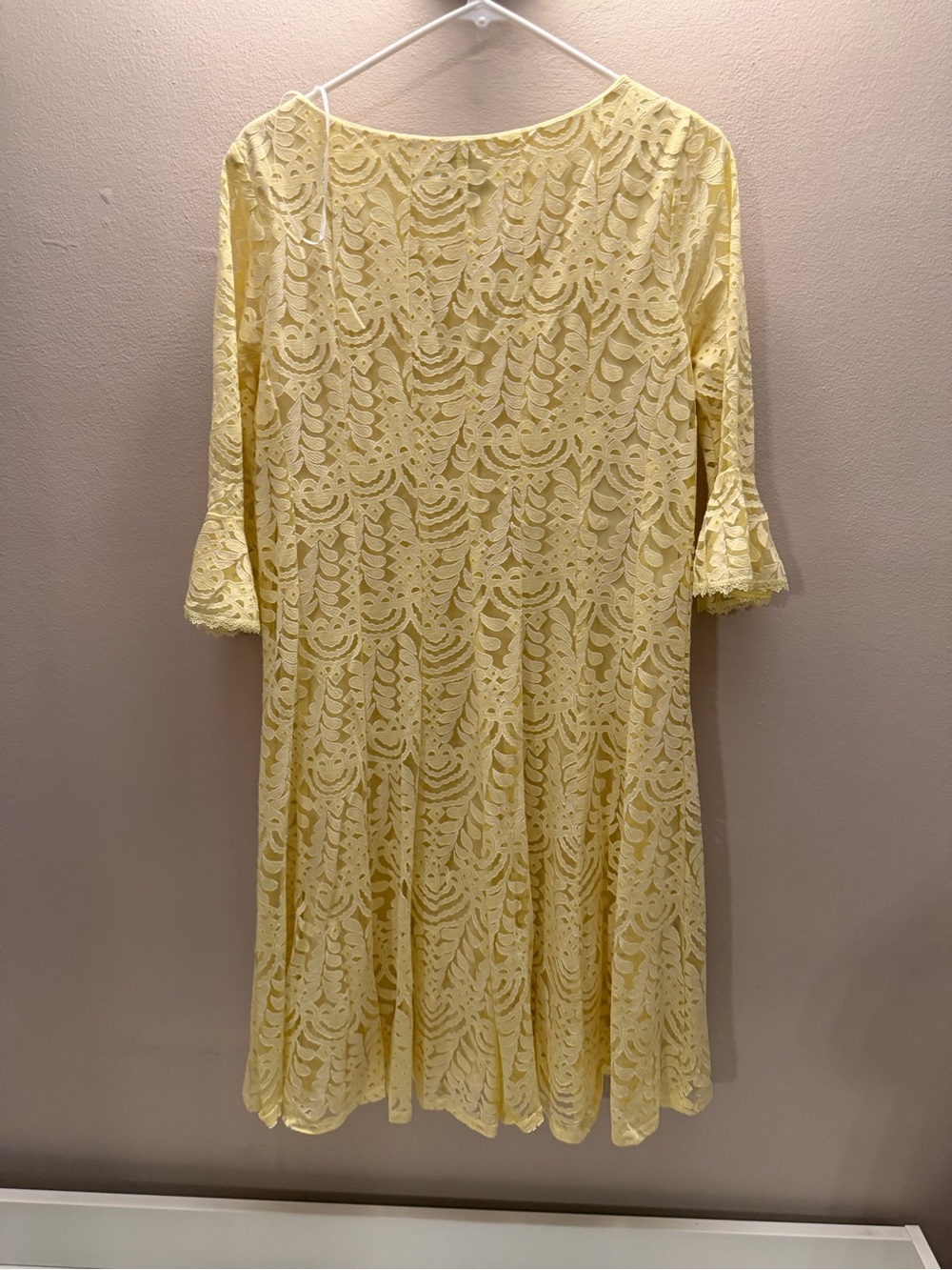 Rabbit Rabbit Rabbit Sunlit Yellow Lace Midi Dress - Picture 5 of 5